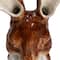 Hello Honey® 11.75" Brown & White Hand-Painted Decorative Stoneware Rabbit Vase